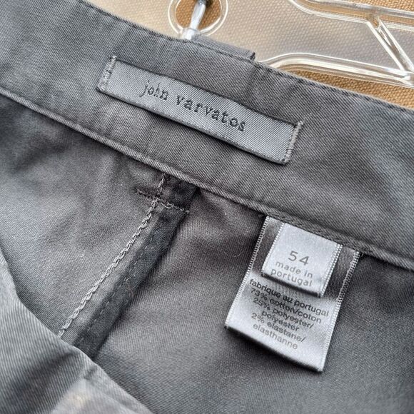 John Varvatos Gray Straight-Leg Luxury Tailored Trousers European - 38 - Picture 2 of 8